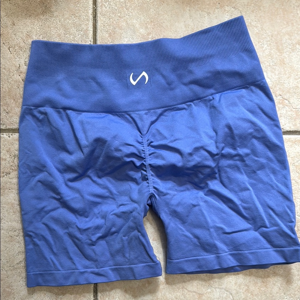 Women's Blue Athletic Shorts